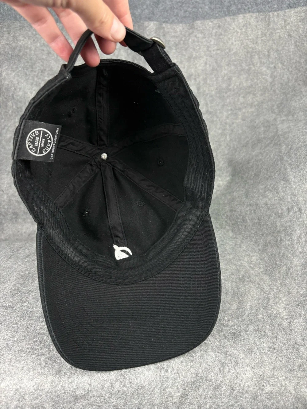 Peloton Black Logo Adjustable Dad Hat Cotton Strapback Cap